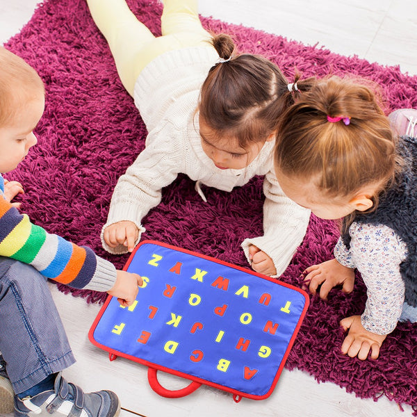 teytoy Busy Board for Toddlers, Baby Basic Skills Activity Board Preschool Educational Learning Toys Fine Motor Montessori Sensory Board Learn to Dress Snap Zip Tie Shoe Laces for 2 to 4 Year Old Kids