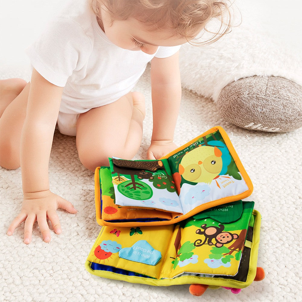 teytoy Baby Quiet Books Animal Cloth Book Infant Soft Activity Books C