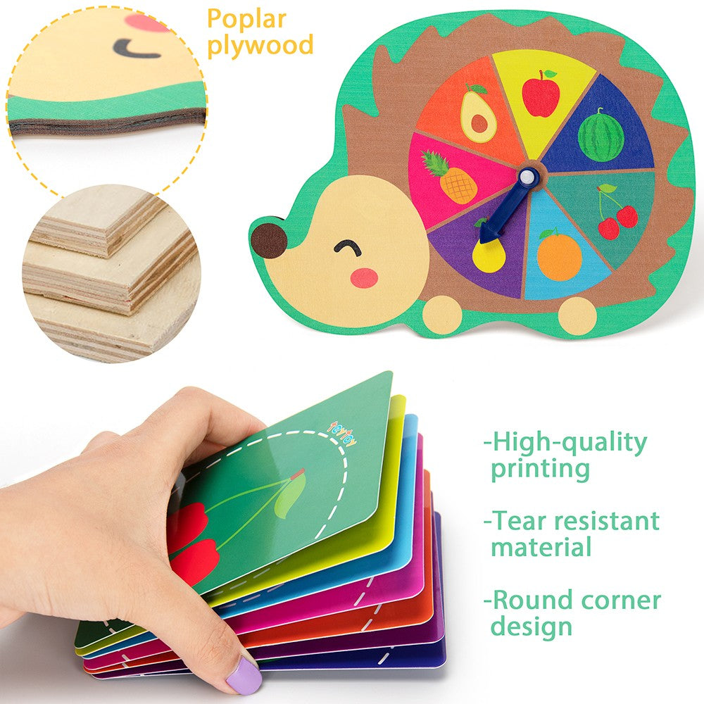 Toddler Games, Hedgehog Board Cards Preschool Early Education